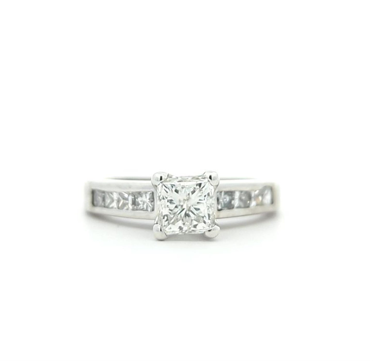 Platinum 1.43ctw Canadian Diamond Engagement Ring