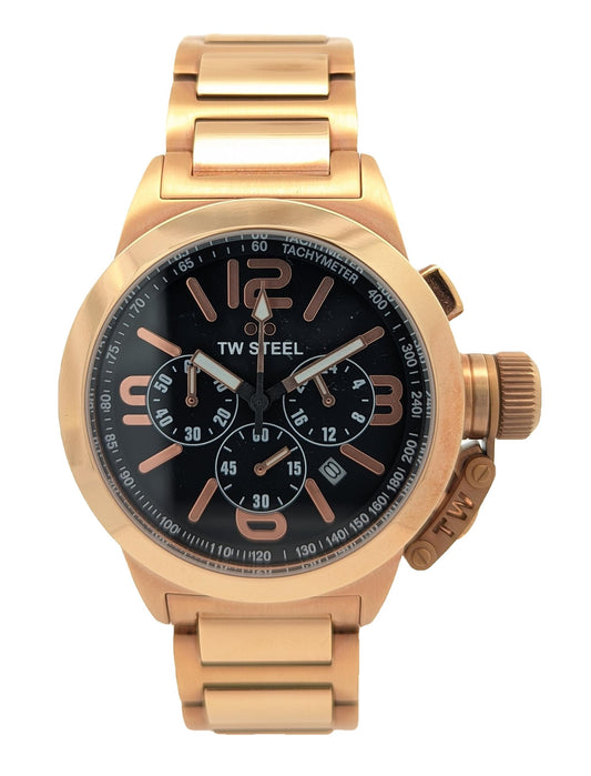 TW Steel Canteen Chronograph Rose Gold Plated  TW307