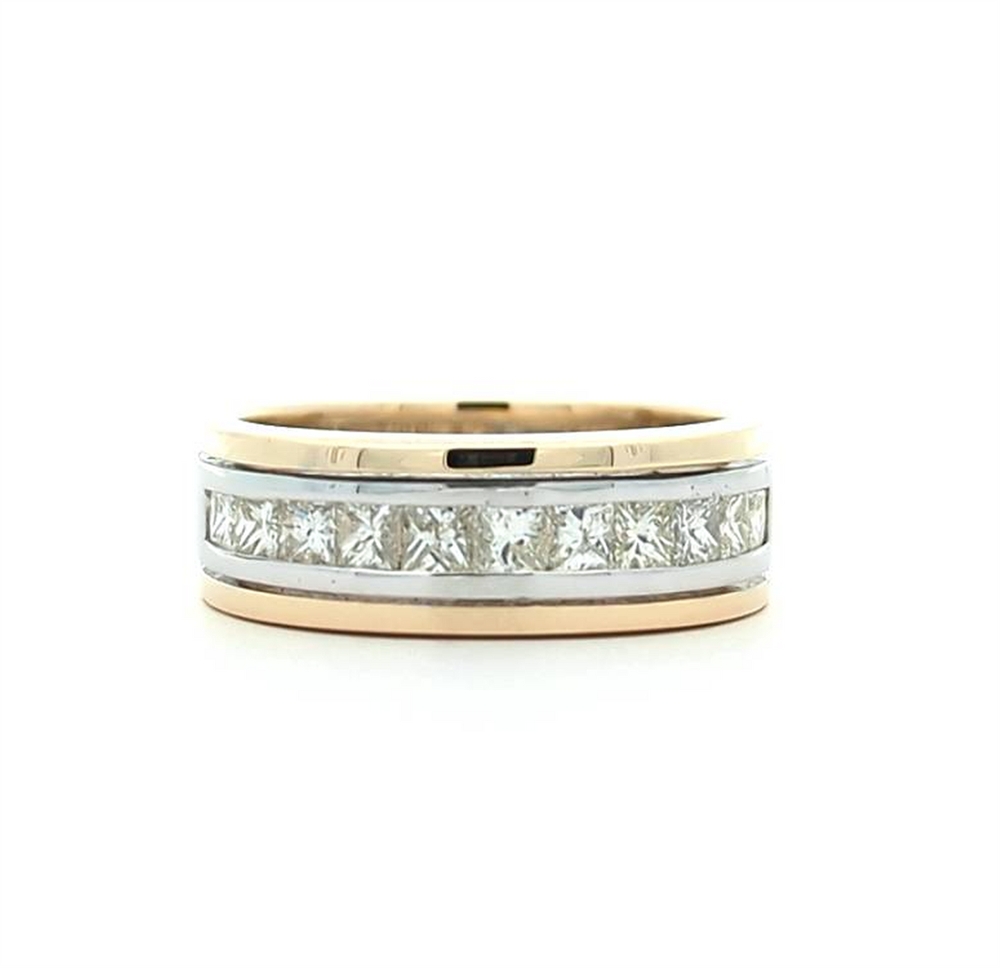 14KT Yellow and White Gold 1.23ctw Diamond Estate Band