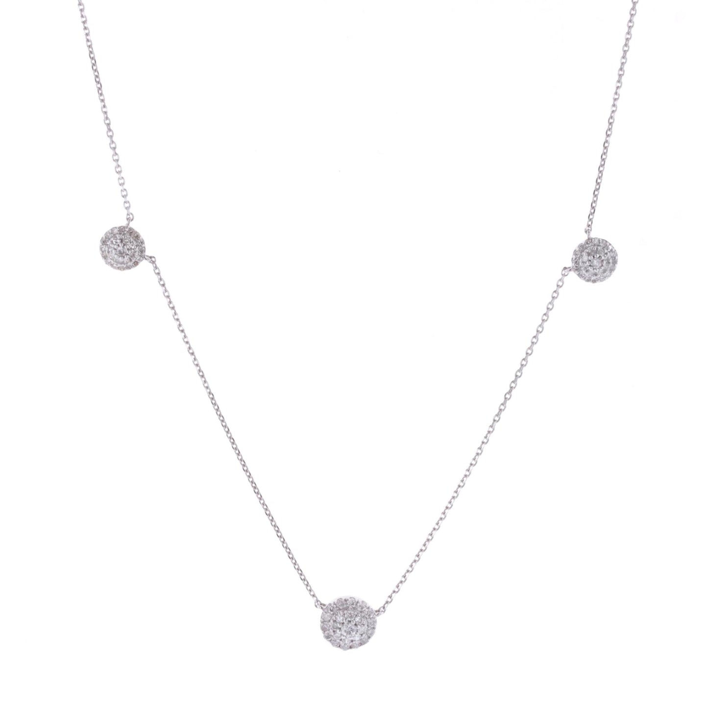 10KT White Gold 0.50ctw Diamond Necklace