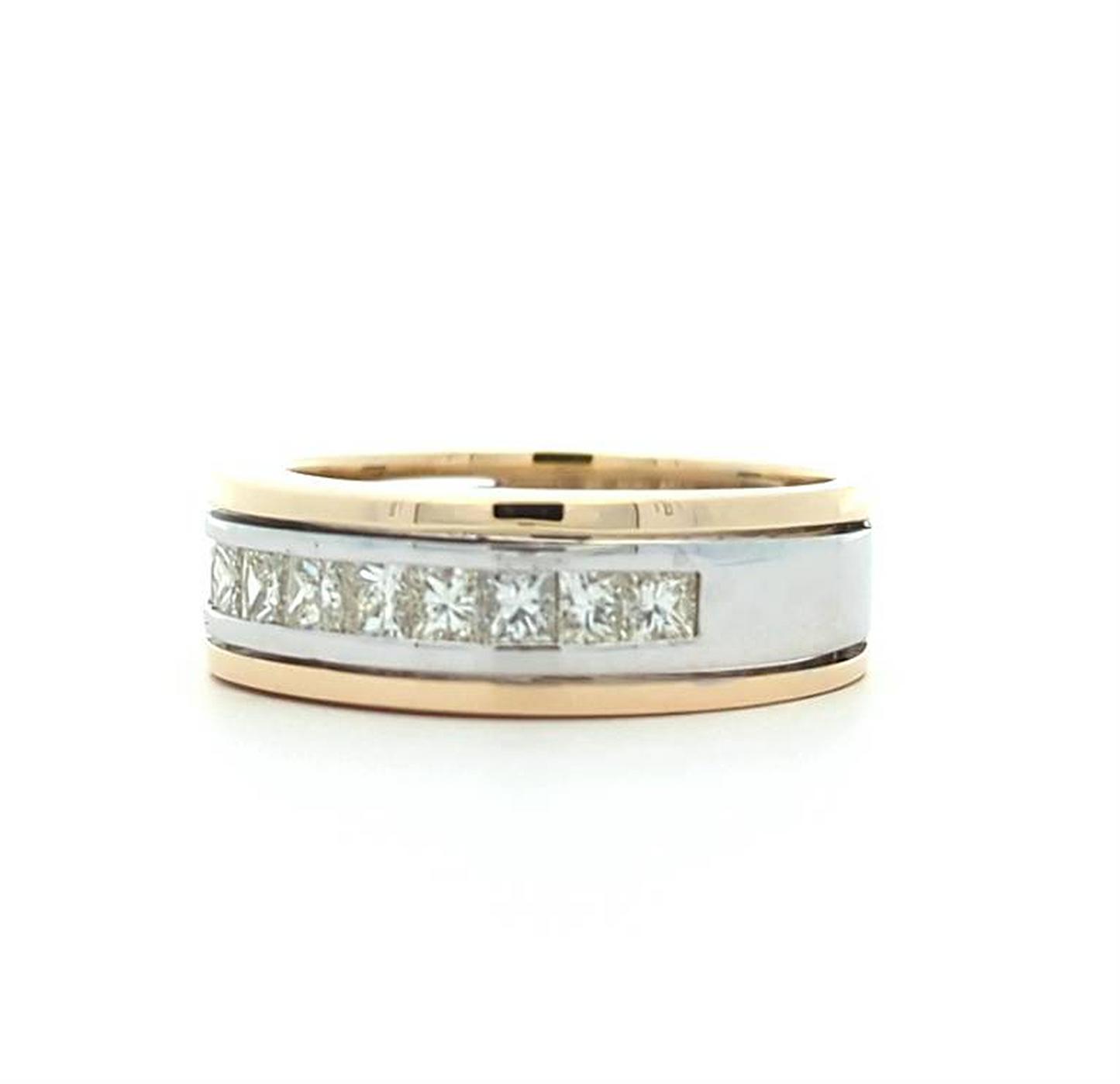 14KT Yellow and White Gold 1.23ctw Diamond Estate Band