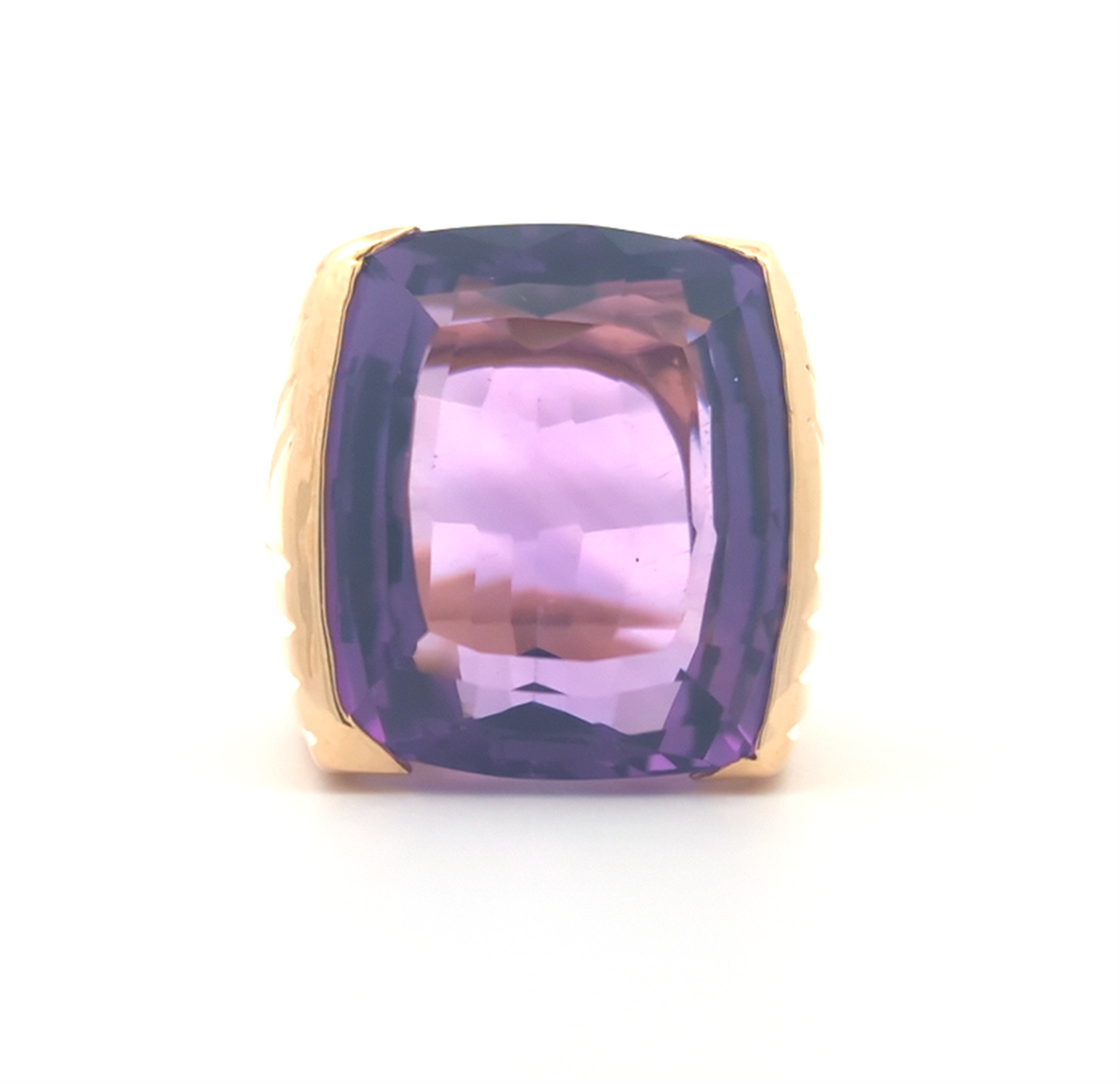 14KT Yellow Gold Natural Amethyst Estate Ring