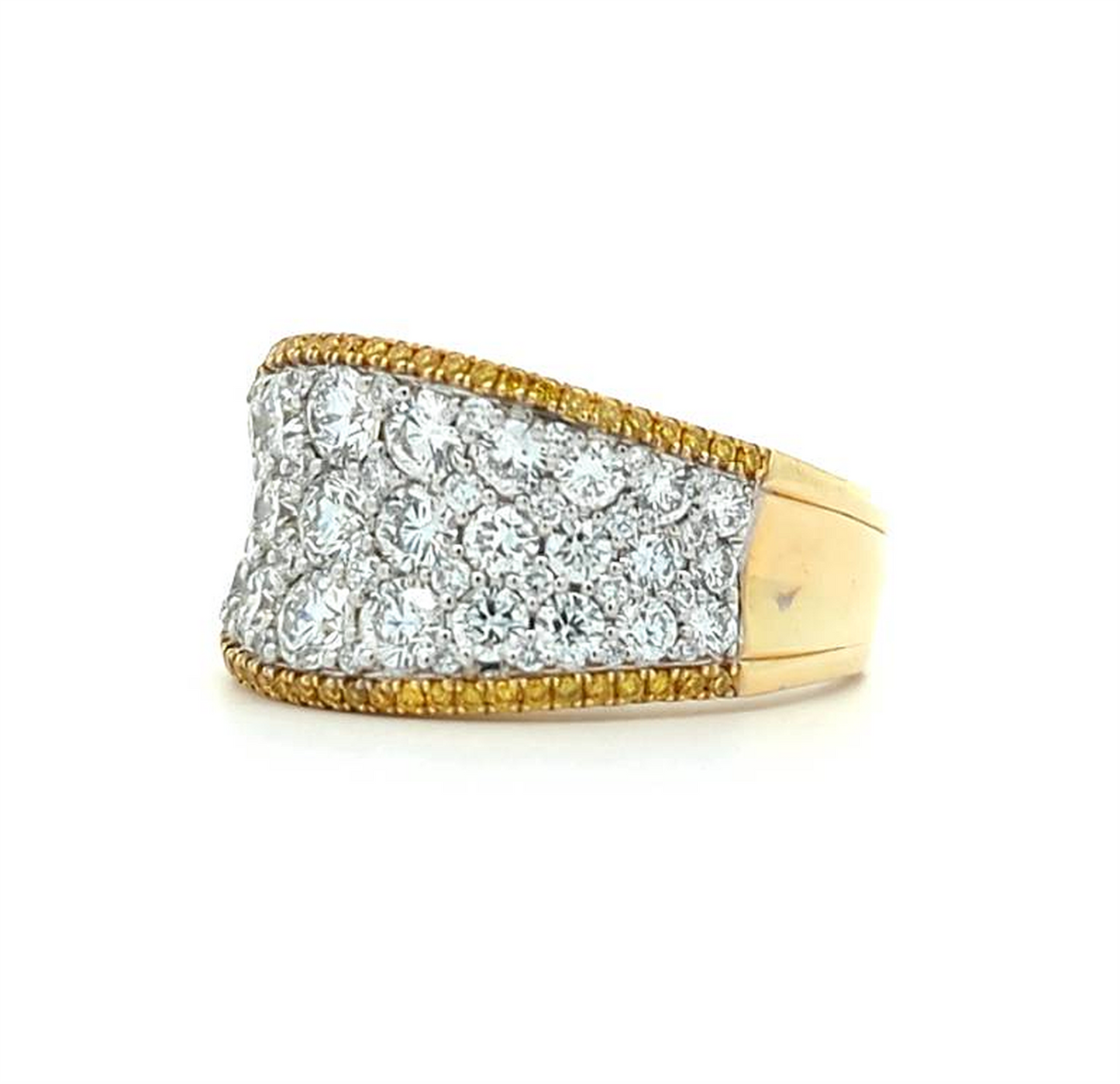 18KT Yellow and White Gold 2.25ctw Diamond "Simon G" Estate Ring