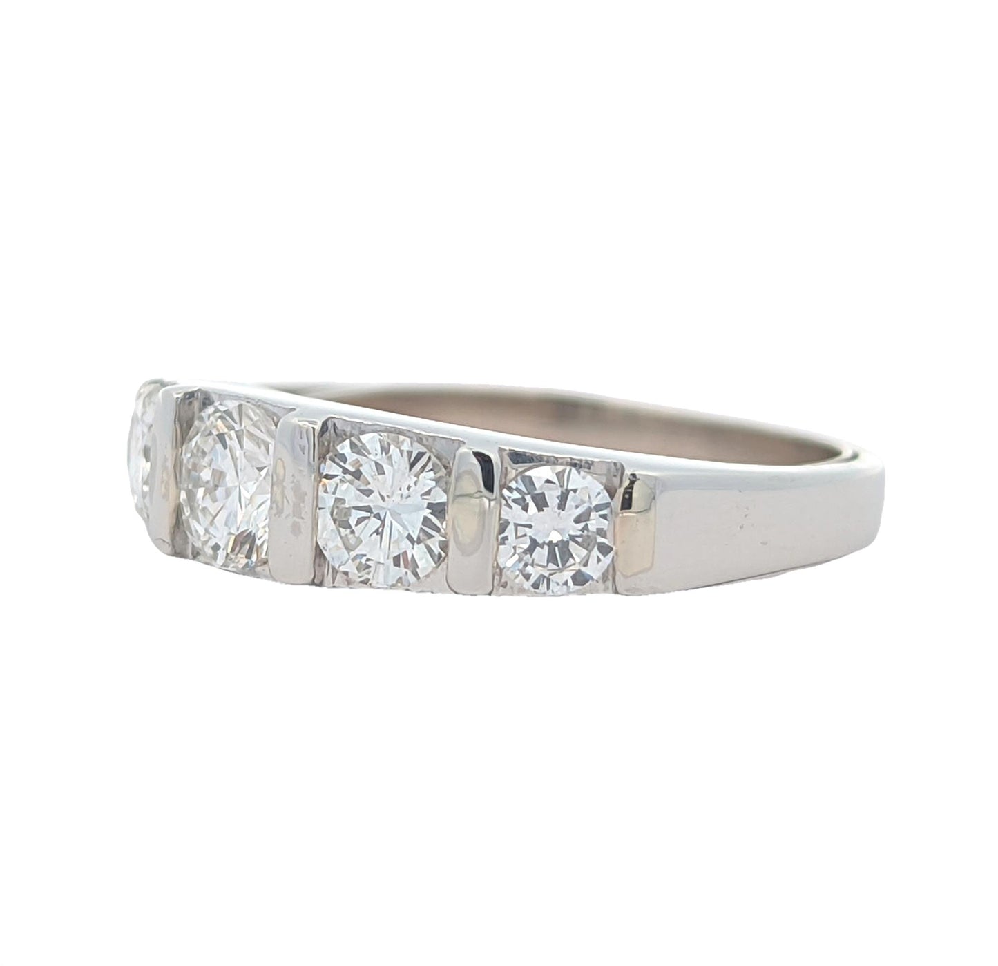 Platinum 1.24ctw Diamond Estate Band