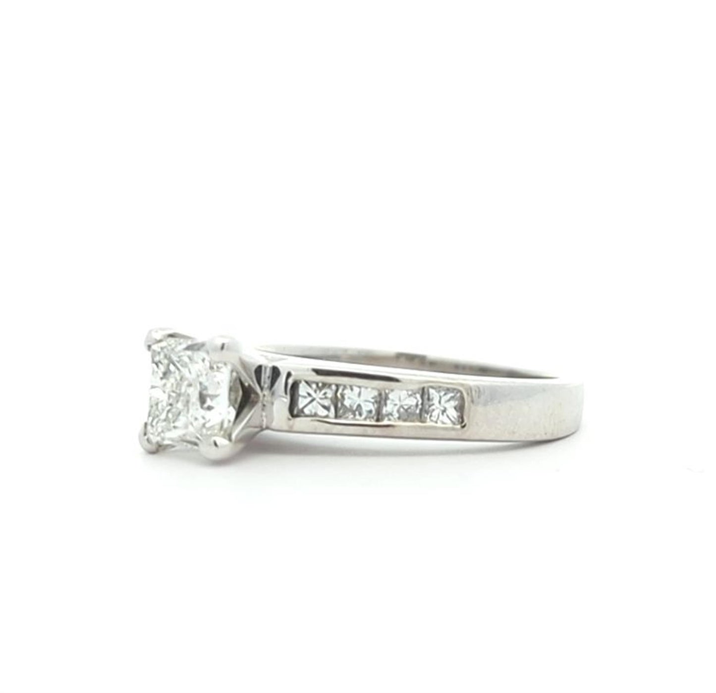 Platinum 1.43ctw Canadian Diamond Engagement Ring