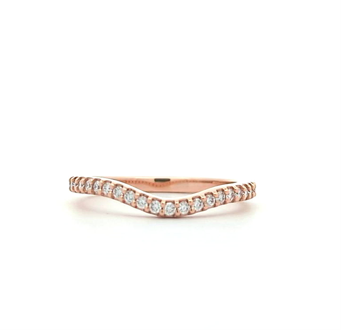 14KT White and Rose Gold 1.16ctw Diamond Estate Engagement Ring and Matching Band