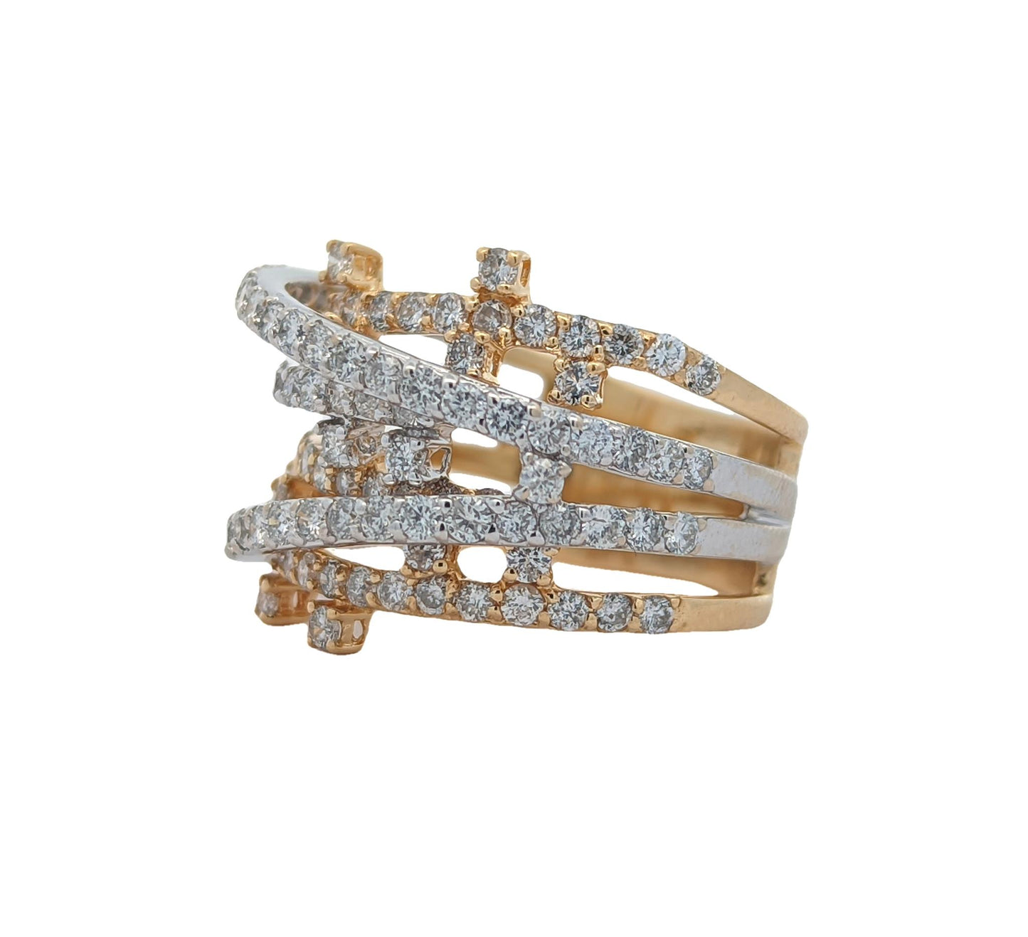 18KT Yellow and White Gold 2.00ctw Diamond Estate Ring