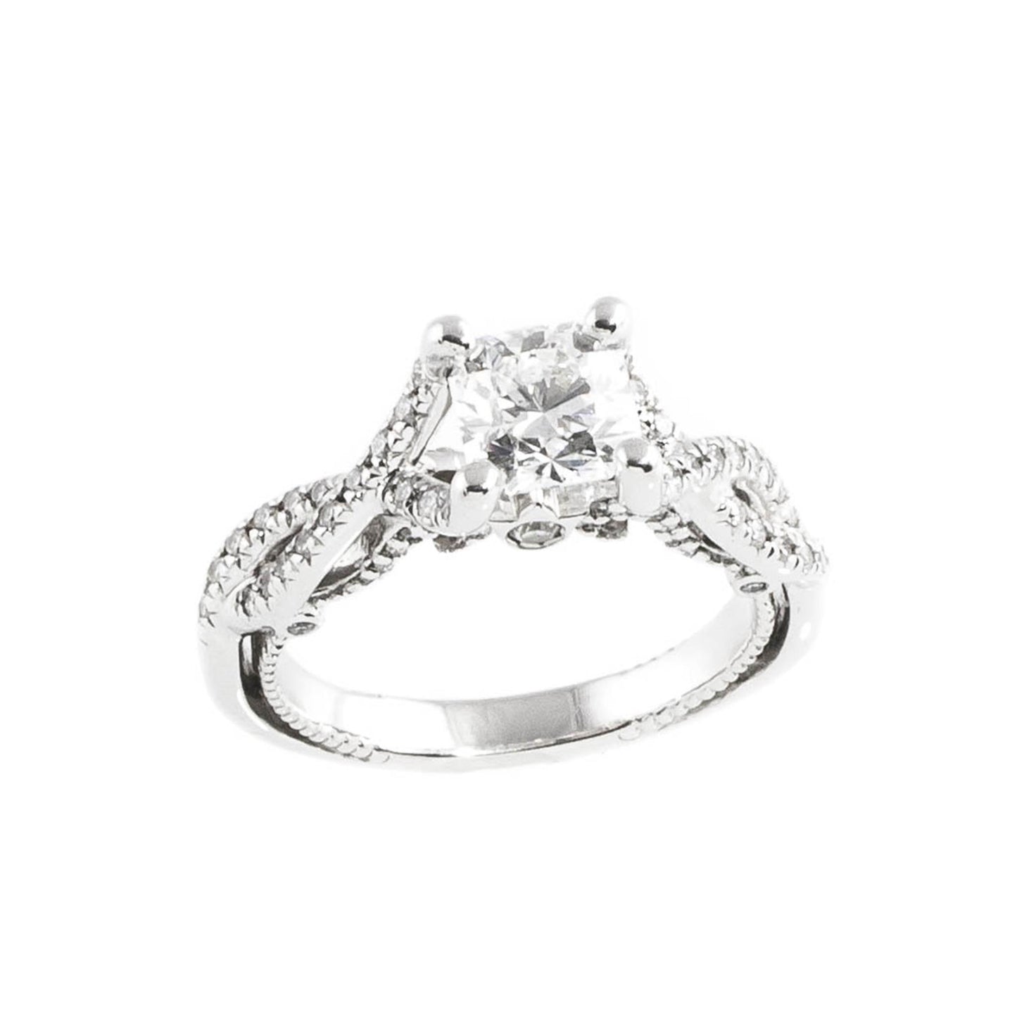 Platinum Canadian 1.01ct Diamond Estate Engagement Ring